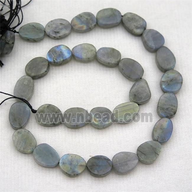 Labradorite beads, matte, freeform