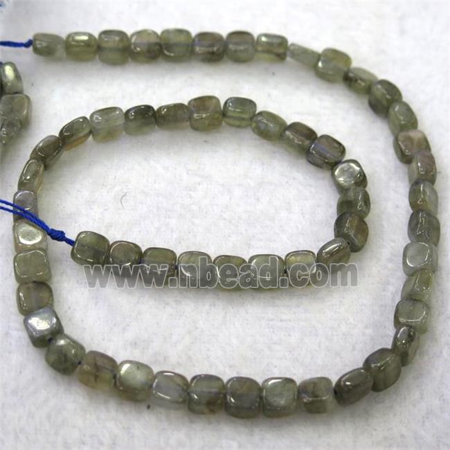 labradorite beads, square