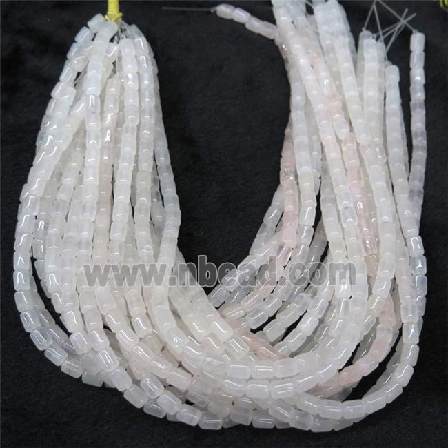 Rose Quartz tube beads