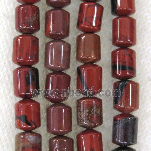 black lace Red Jasper tube beads