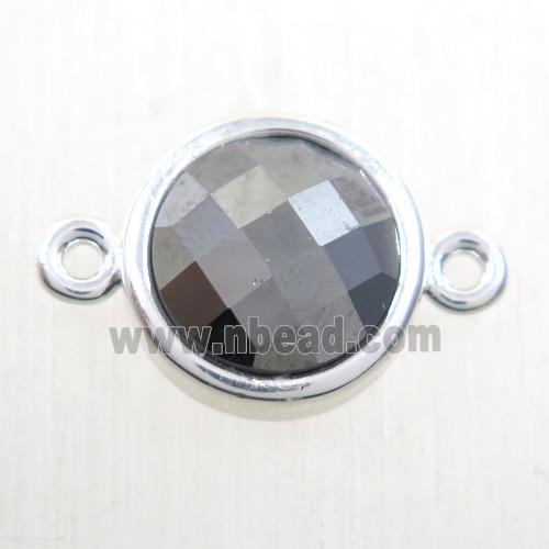 Terahertz stone circle connector, platinum plated