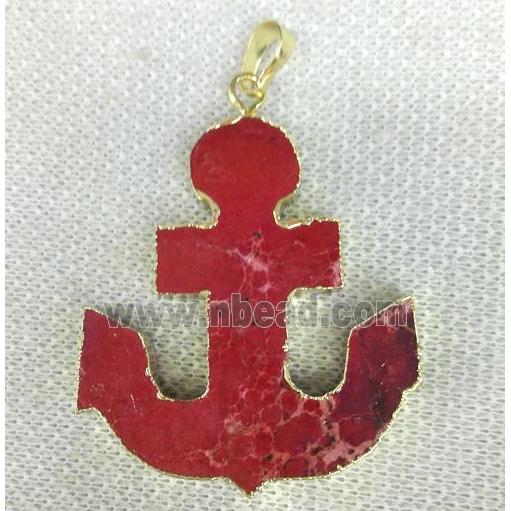 red Sea Sediment Jasper anchor pendant