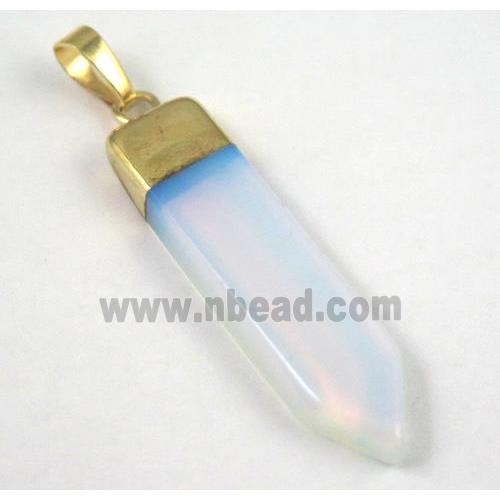 opalite jasper pendant, bullet