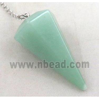 green aventurine pendulum pendant