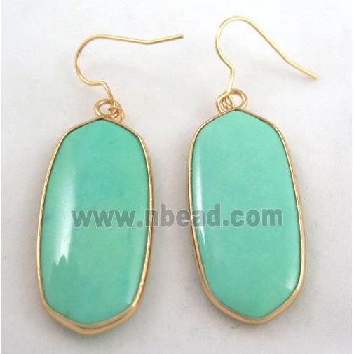 gemstone earring, colorfast