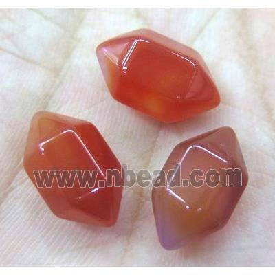 red carnelian agate bullet charm