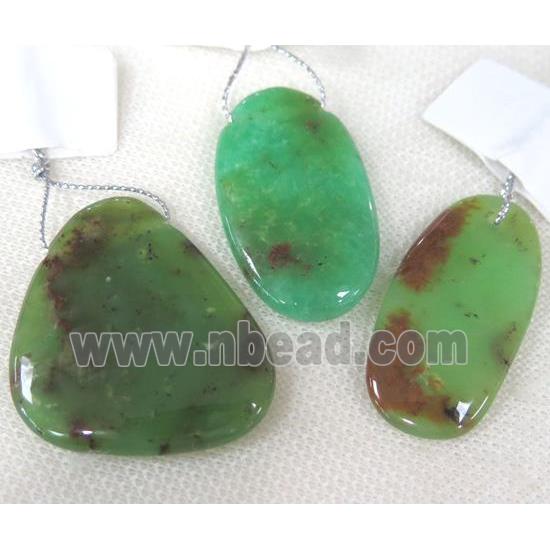 Australian Chrysoprase pendant, green, AA-grade