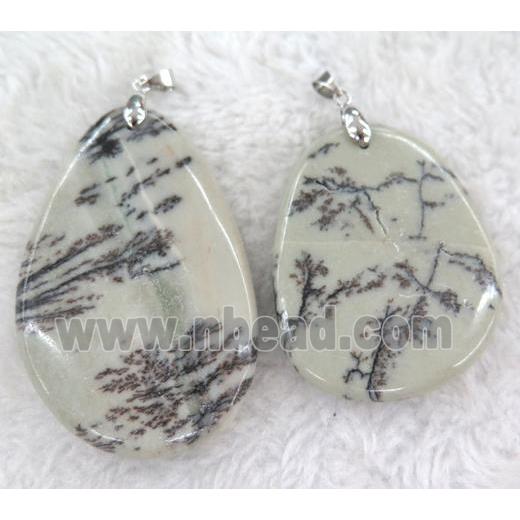 Chohua Jasper pendant, teardrop