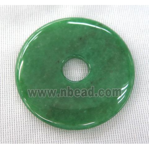 green aventurine donut pendant