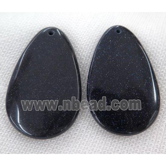 blue sandstone pendant, teardrop