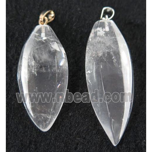 clear quartz pendant