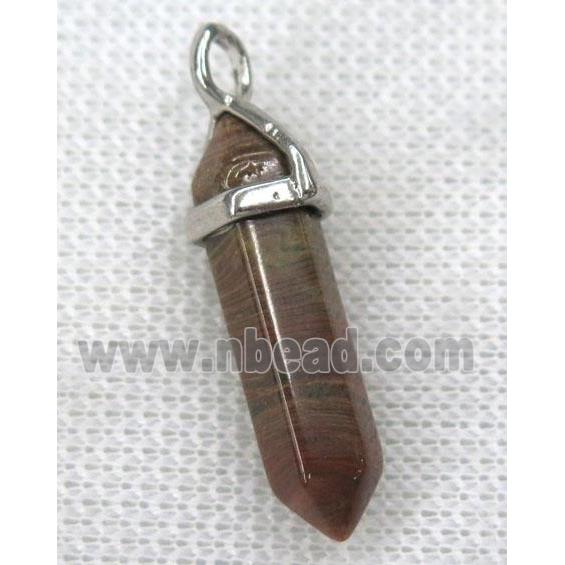 cuckoo jasper bullet pendant