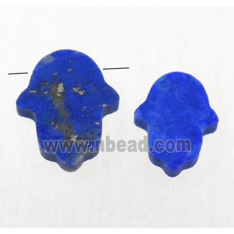 blue Lapis Lazuli hamsahand pendant