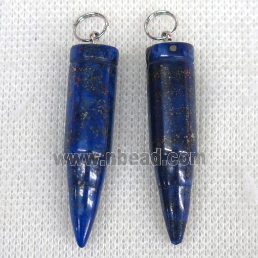 blue Lapis Lazuli bullet pendant