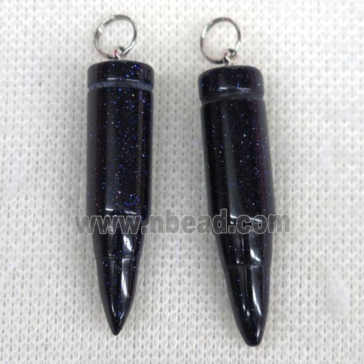 blue Sandstone bullet pendant