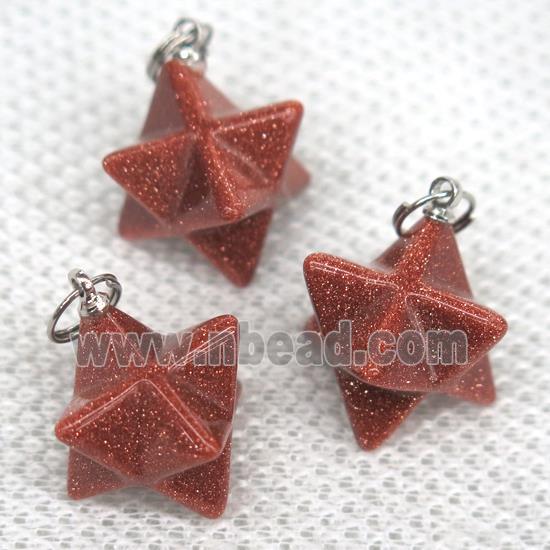 golden SandStone pendant, star