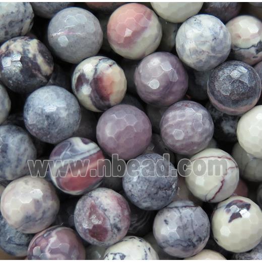 porcelain Jasper beads, faceted round