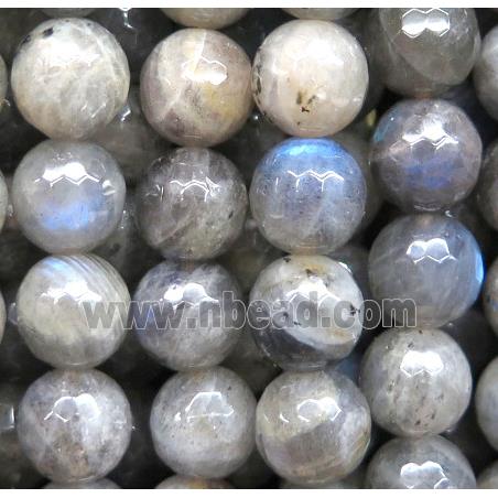 Labradorite beads, faceted round