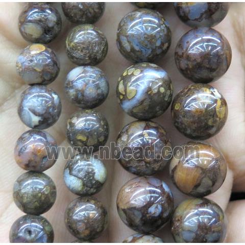 coffee Opal Jasper beads, round