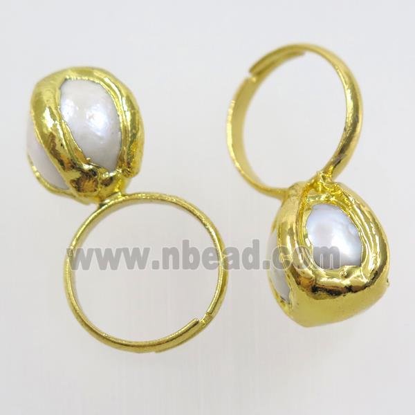 white Freshwater Pearl Rings