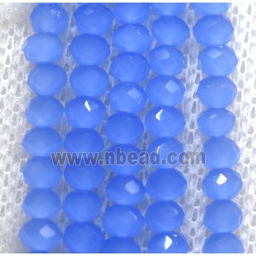 blue chinese crystal glass beads, faceted rondelle