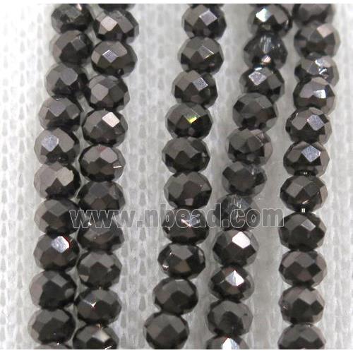 chinese crystal glass beads, faceted rondelle