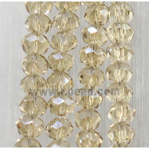 chinese crystal glass beads, faceted rondelle