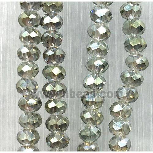 chinese crystal glass beads, faceted rondelle