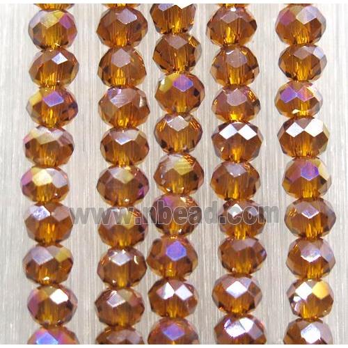 chinese crystal glass beads, faceted rondelle