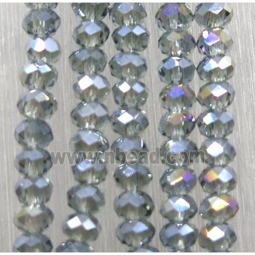 chinese crystal glass beads, faceted rondelle