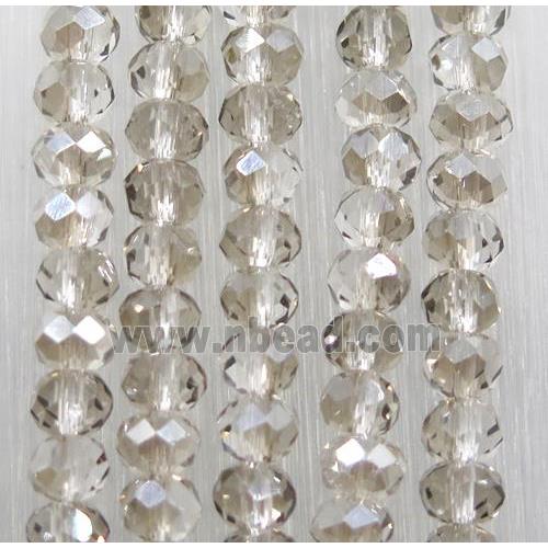 chinese crystal glass beads, faceted rondelle