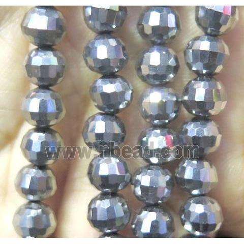 chinese crystal bead, faceted round