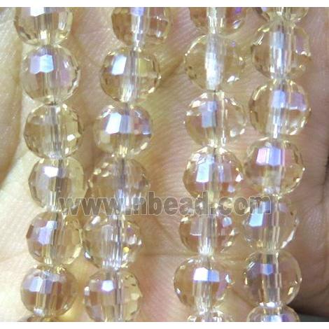 chinese crystal bead, faceted round