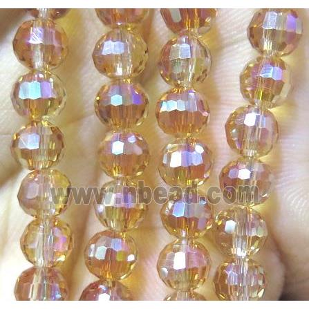 chinese crystal bead, faceted round