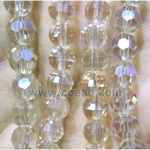 chinese crystal bead, faceted round