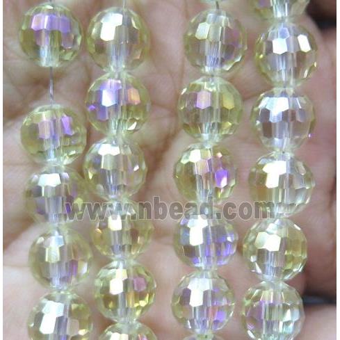 chinese crystal bead, faceted round