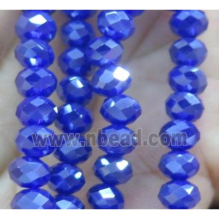 Chinese crystal glass bead, faceted rondelle