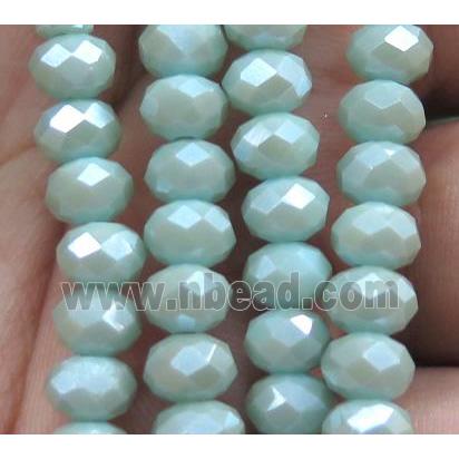 Chinese crystal glass bead, faceted rondelle