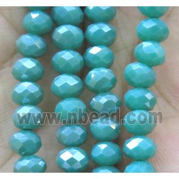 Chinese crystal glass bead, faceted rondelle