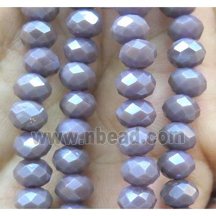 Chinese crystal glass bead, faceted rondelle