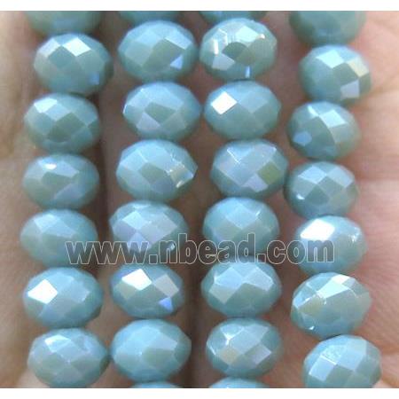 Chinese crystal glass bead, faceted rondelle