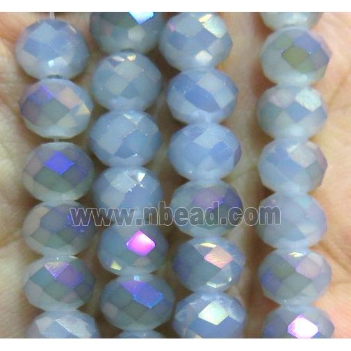 Chinese crystal glass bead, faceted rondelle