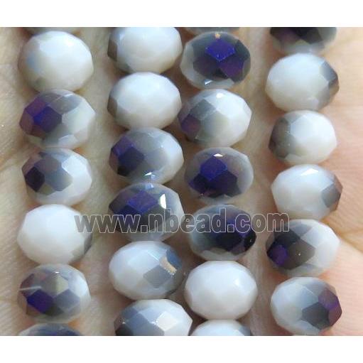 Chinese crystal glass bead, faceted rondelle