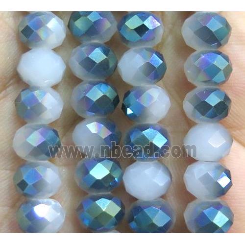 Chinese crystal glass bead, faceted rondelle