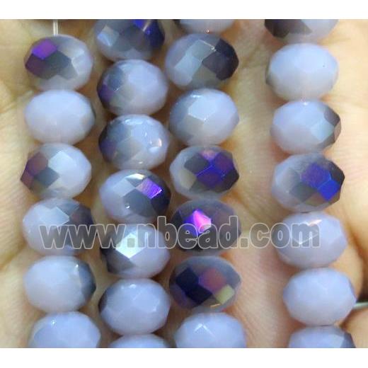 Chinese crystal glass bead, faceted rondelle