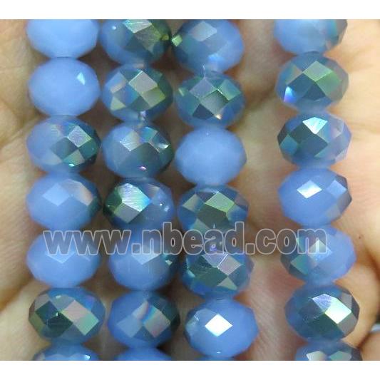 Chinese crystal glass bead, faceted rondelle