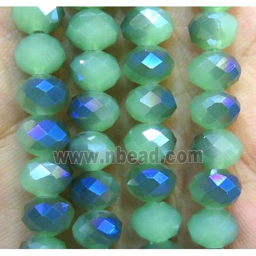 Chinese crystal glass bead, faceted rondelle