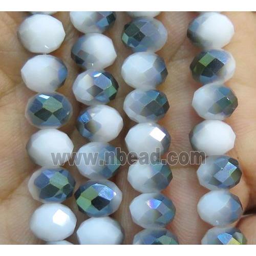 Chinese crystal glass bead, faceted rondelle