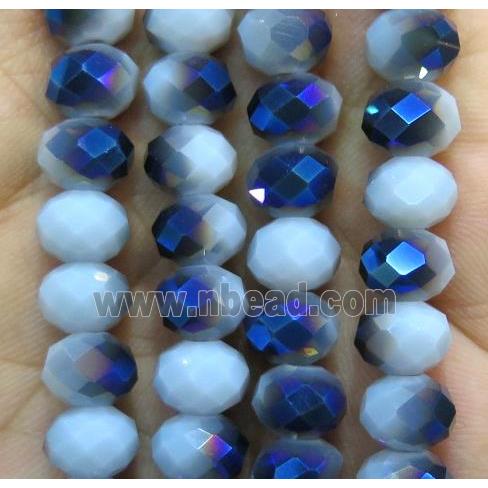 Chinese crystal glass bead, faceted rondelle