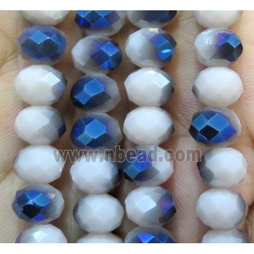 Chinese crystal glass bead, faceted rondelle